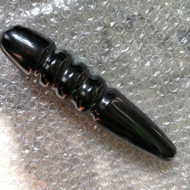 Natural Obsidian Quartz Huge Dildo Crystal Mushroom Head Dildo For Sex Toy