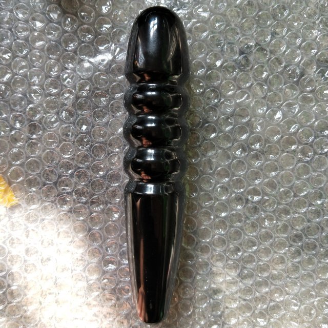 Natural Obsidian Quartz Huge Dildo Crystal Mushroom Head Dildo For Sex Toy