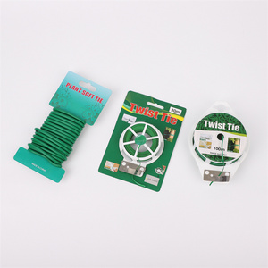 Plant Ties For Vines Garden Wire With Cutter Plastic Coated Wire And Green Rubber Soft Twist Garden Ties