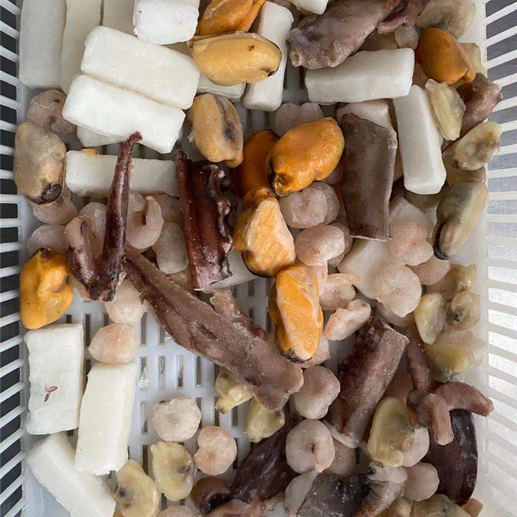 Frozen Mixed Seafood Wholesale Of Assorted Seafood Containing Squid And Scallops cooked seafood mix