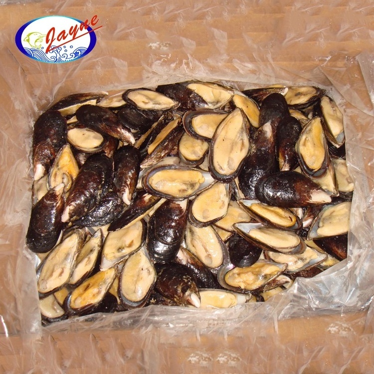 High Quality Hot Sale Seafoods Frozen Blue Mussel Pre-cooked Half Shell Mussel