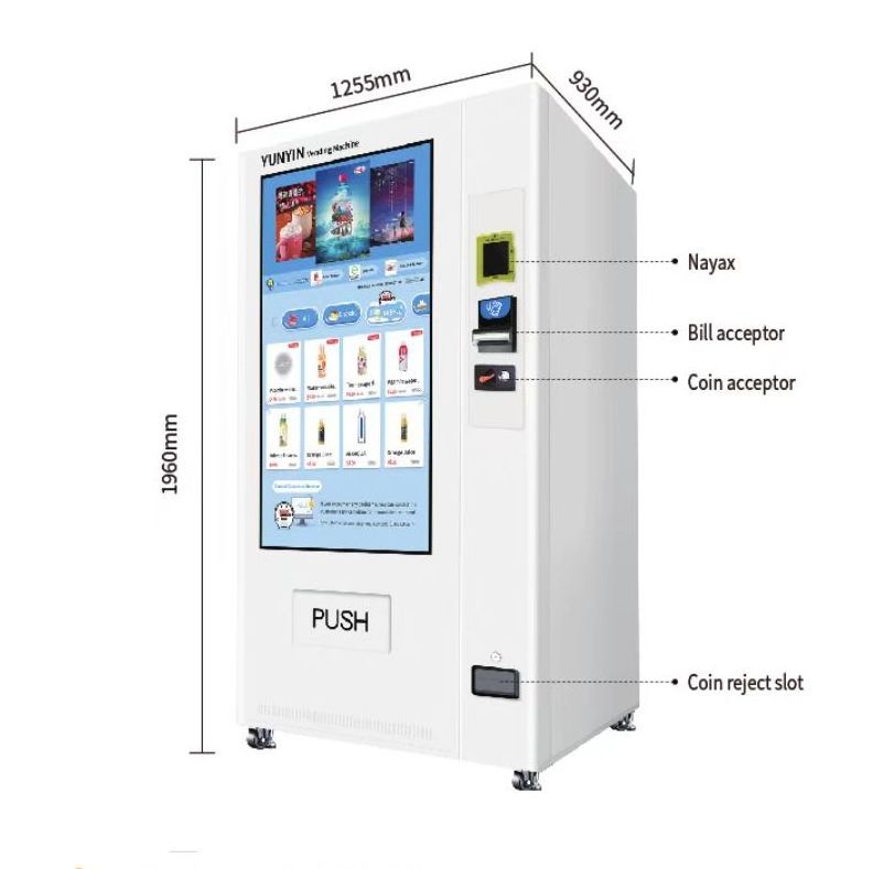 Hot Sale Customized Automatic Combo Snacks Soda Food Drink Smart Vending Machine