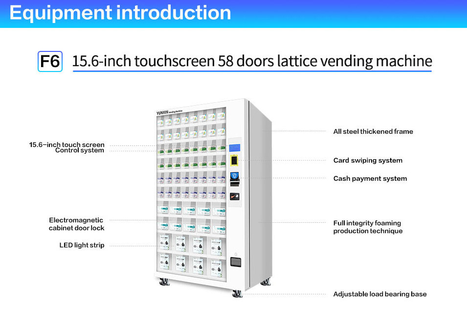 Premium Glass Bottle Vending Machine Grid Box Locker Combo Food Locker Qr Code Vending Machine