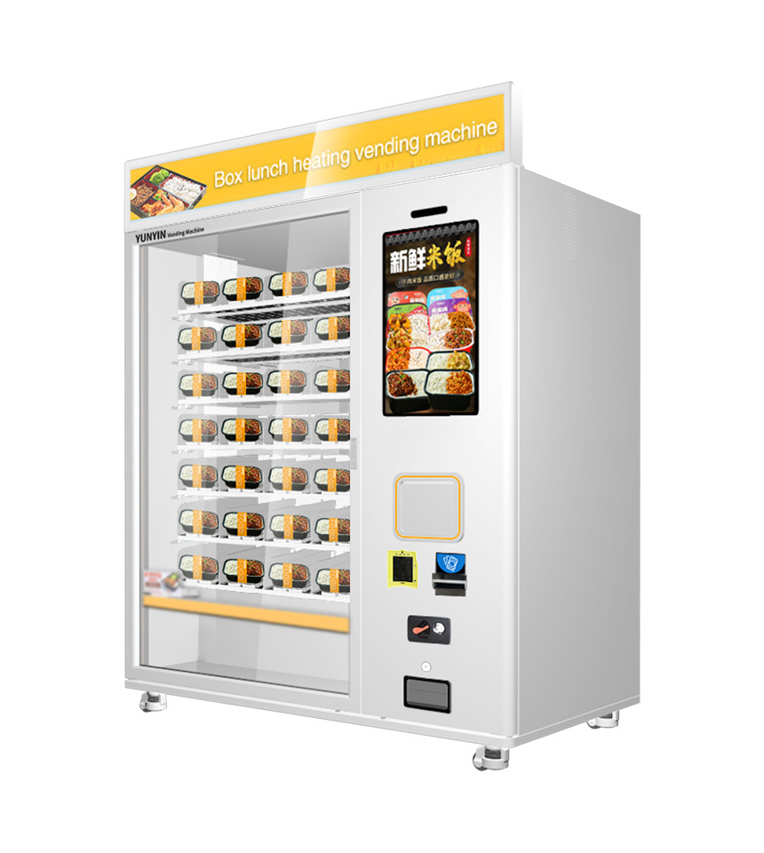 Yunyin Fresh Fruit Salad Food Conveyor Belt Vending Machine With Lift