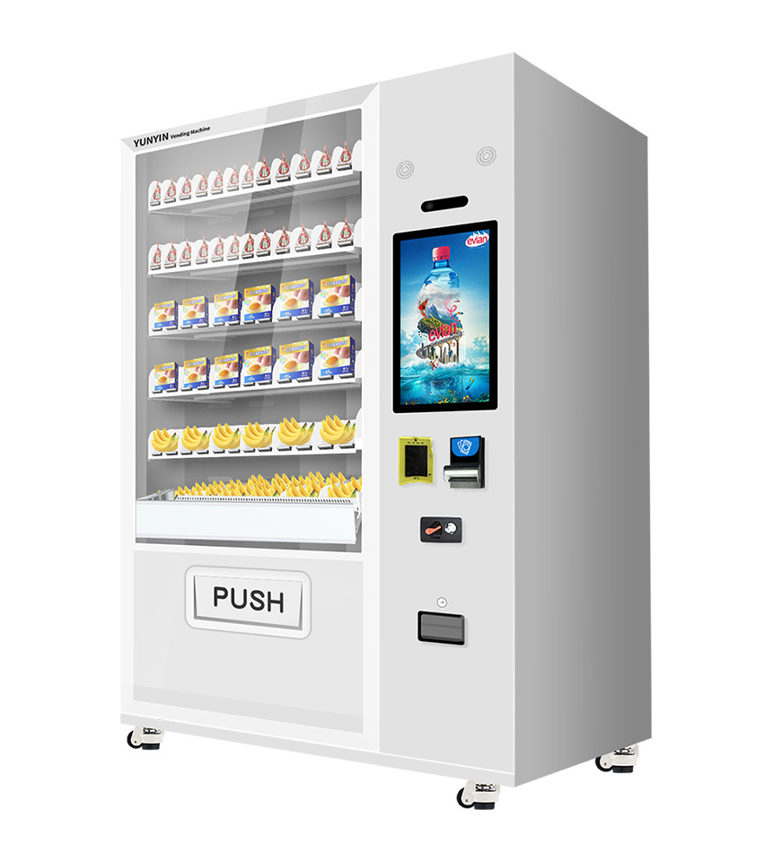 factory direct sell seafood vending machines, customized touch screen seafood vending machines