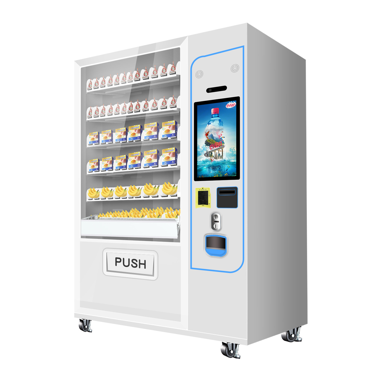 Yunyin Automatic Electric Snack And Beverage Smart Vending Machine With Lift System Touch Screen