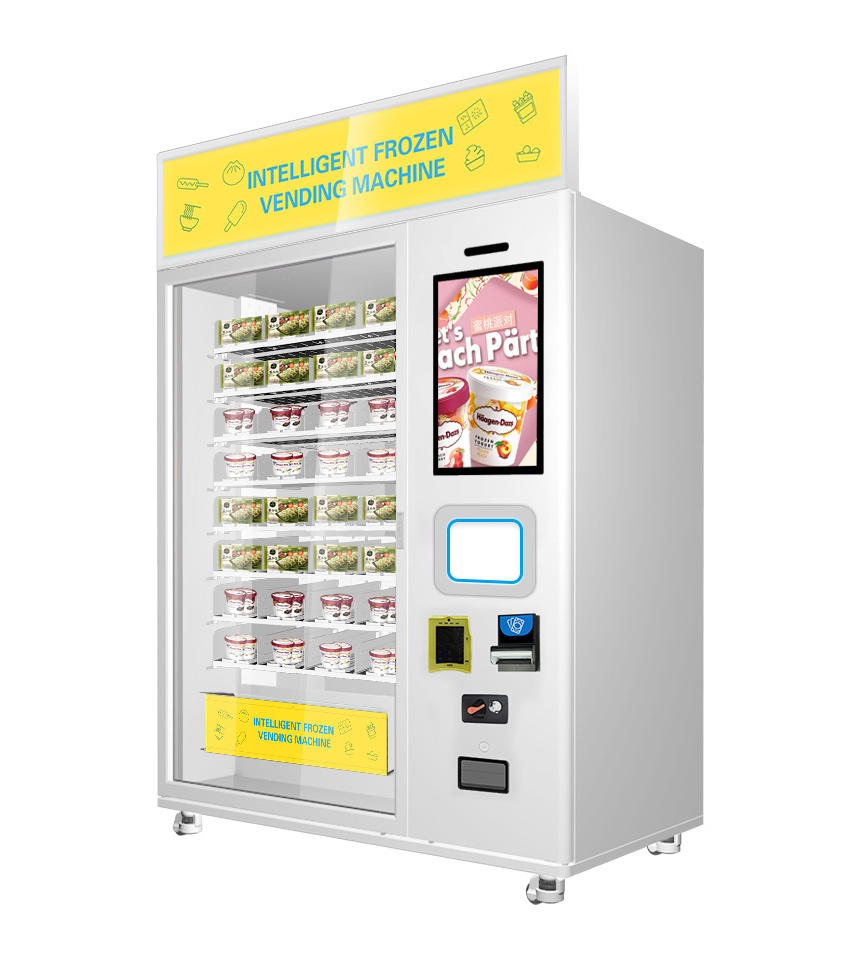 Touch Screen Fresh Fruit And Vegetable Vending Machine For Sale