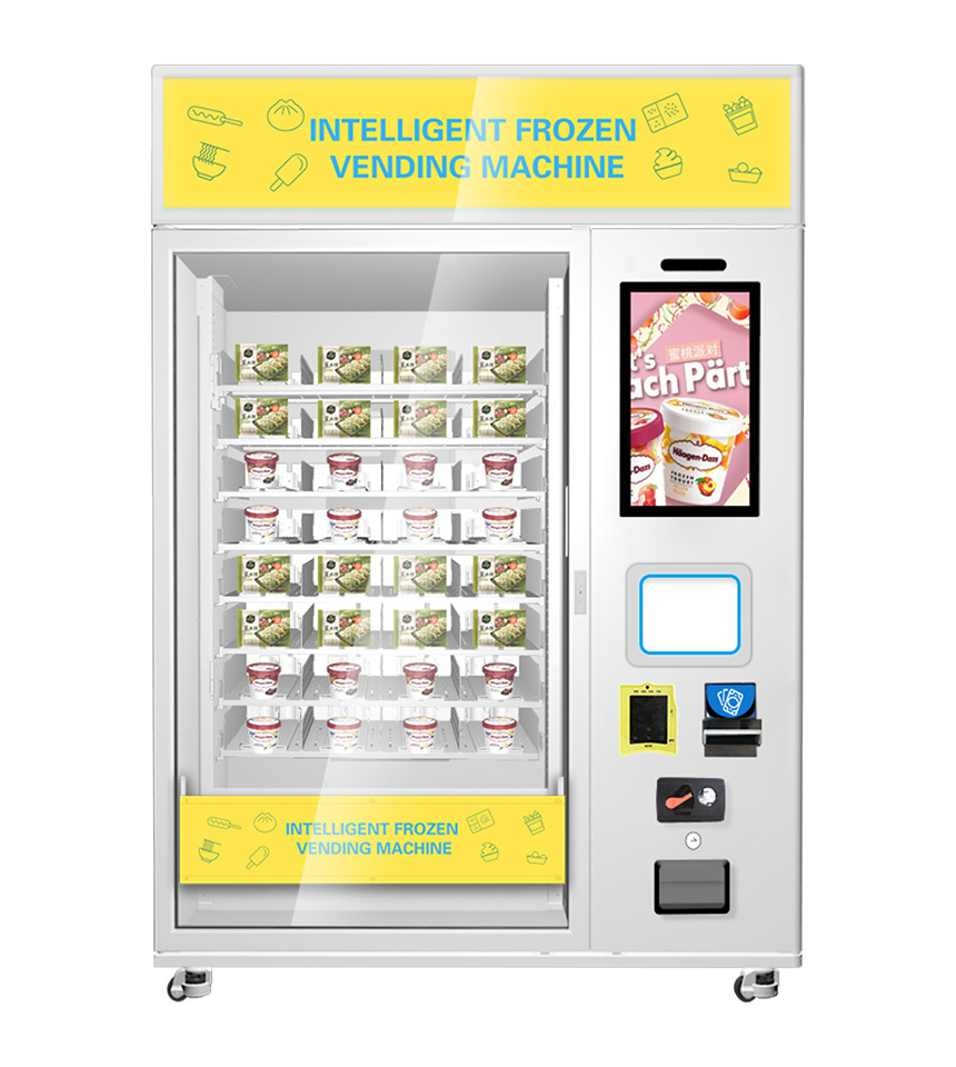 Touch Screen Fresh Fruit And Vegetable Vending Machine For Sale