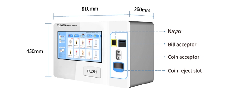 mini snack piso wifi vending machine coin-operated 15.6 inch pepsi vending machine