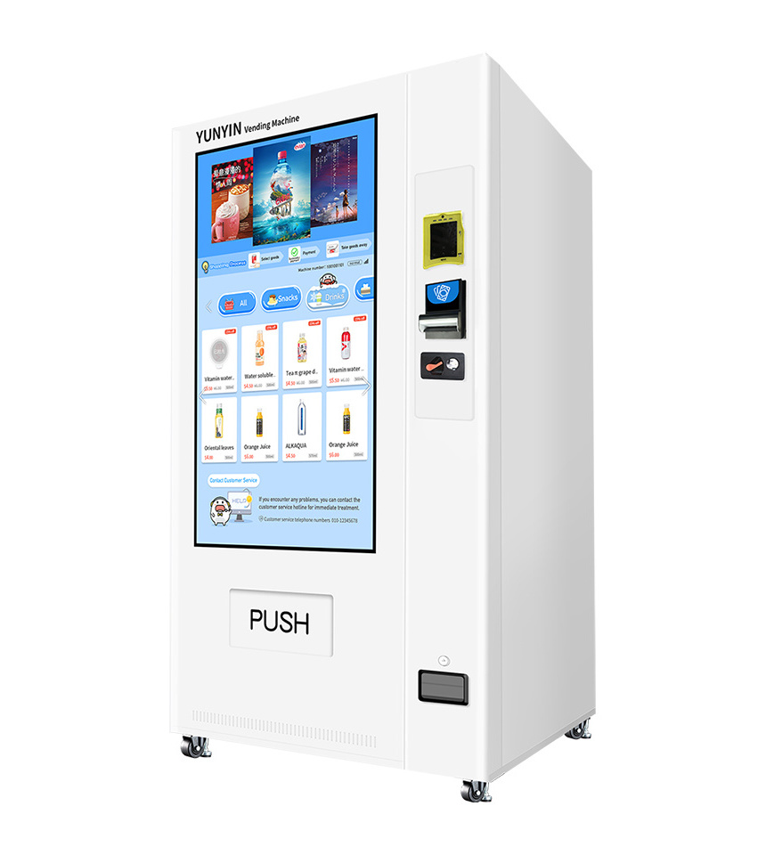 Hot Sale Customized Automatic Combo Snacks Soda Food Drink Smart Vending Machine