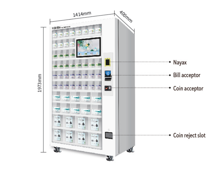 15.6 inch touch screen self-service vending machine, customized cabinet vending machine for cigarette