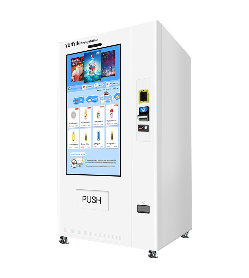 Yunyin smart electronic combo vending machines vending machine for foods and drinks