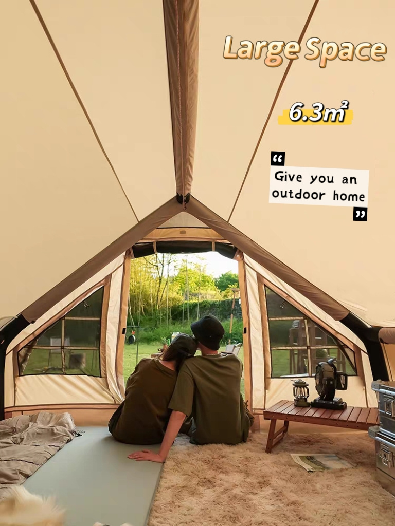 wholesale custom camp outdoor inflatable house tent shelter large portable platform outdoor tents waterproof camping family