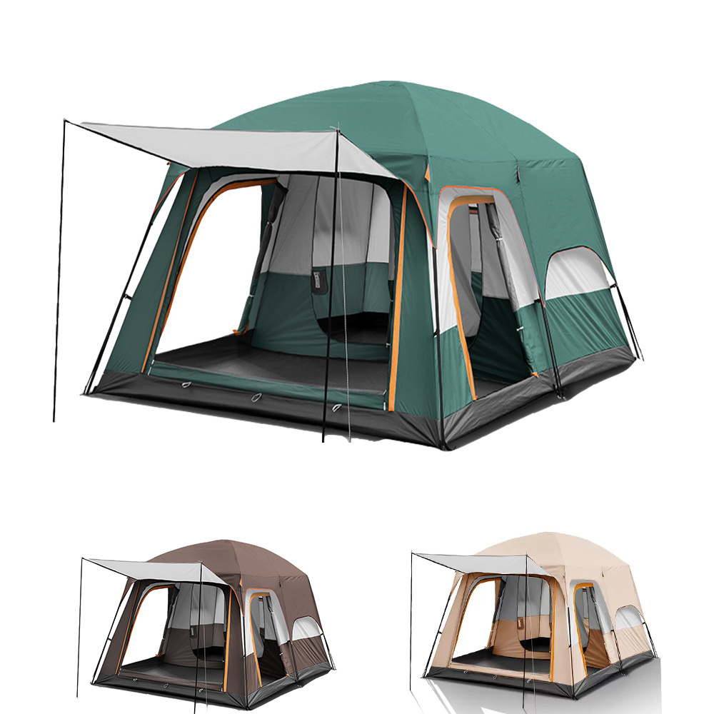 beach easy set up instant pop up camping tent automatic outdoor double layer family  Camping tent travel 6 person tent