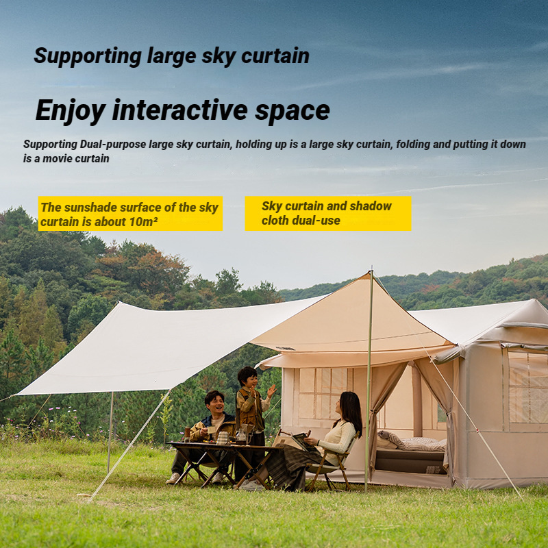 stretch outdoor camping outdoor heavy duty camping tent waterproof automatic tent house tentes de camping gear