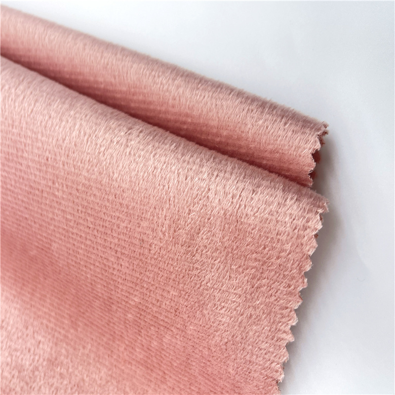 Cheap price 100% Polyester  Short Pile Velboa fabric Plush velvet fabric