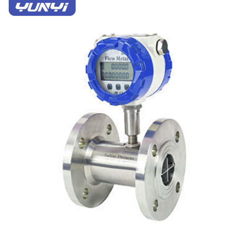 Yunyi flow transmitter Stainless steel chemical distilled gin sanitary RS485 food industry turbine flow meter