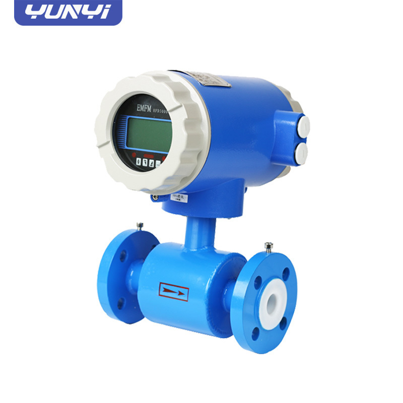 Yunyi Manufacturer Milk Magnetic Flow Meter Sewage Rs485 Electromagnetic Flowmeter small diameter electromagnetic flowmeter