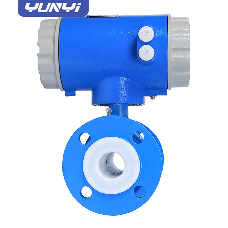 Yunyi Manufacturer Milk Magnetic Flow Meter Sewage Rs485 Electromagnetic Flowmeter small diameter electromagnetic flowmeter