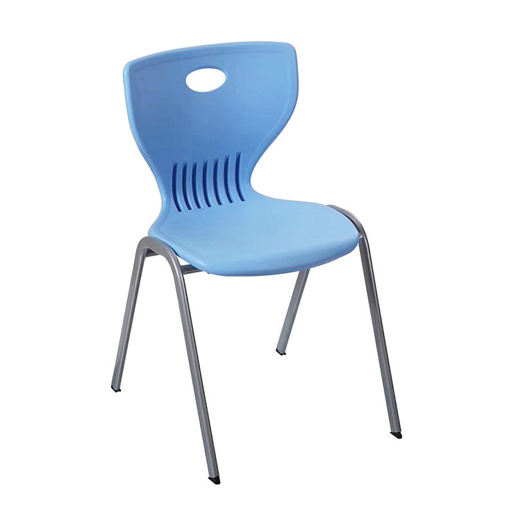 Stackable plastic seat and back cheap price college classroom furniture university student study school chair for sale