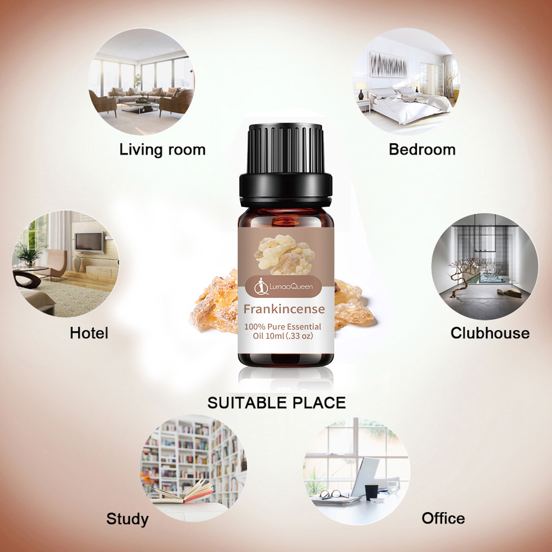 Guangzhou Wholesale Repair Skin Relieve Fatigue Frankincense Essential Oil Skin Firming Essential Oil Fragrance for Candles