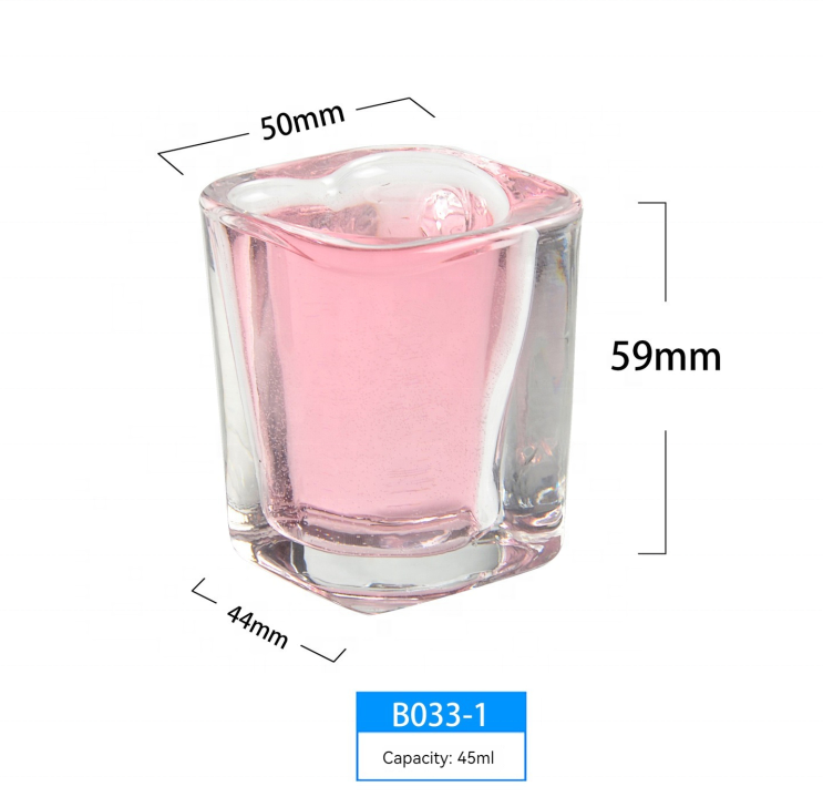 Hot Selling Mini Shot Glasses Whisky Shot Glasses Cup 45ml Heart Tequila Mini Bar Shot Glasses FOR Party Wedding Dating