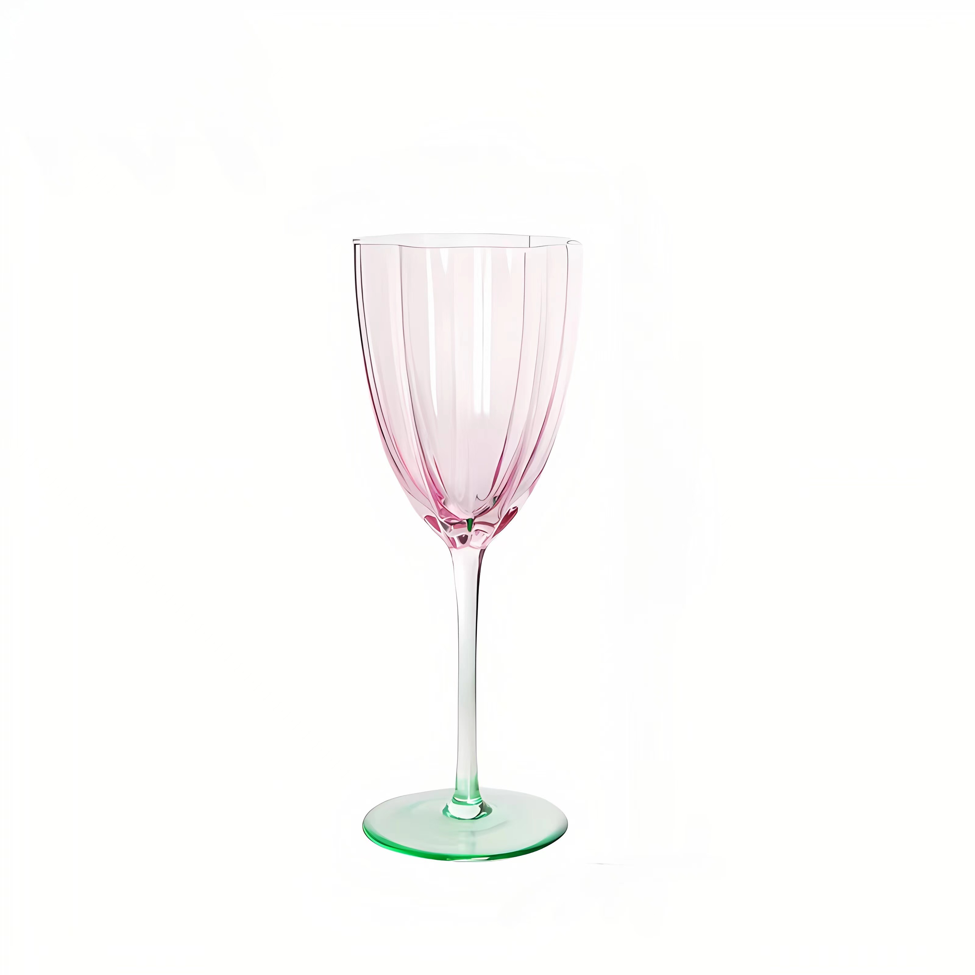 Hot Fancy Short Clear Cristal Big Cute Pink Acrylic Champagne Goblet Red Wine Glasses Popular in Turkey Italian Halloween Korean