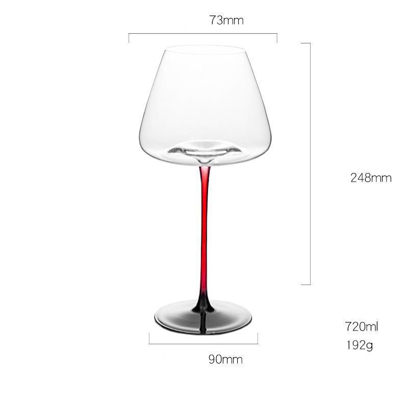 Hot Selling Food Grade European Crystal Glass New Design Red Wine Glass Set Lead-free Champagne Glasses