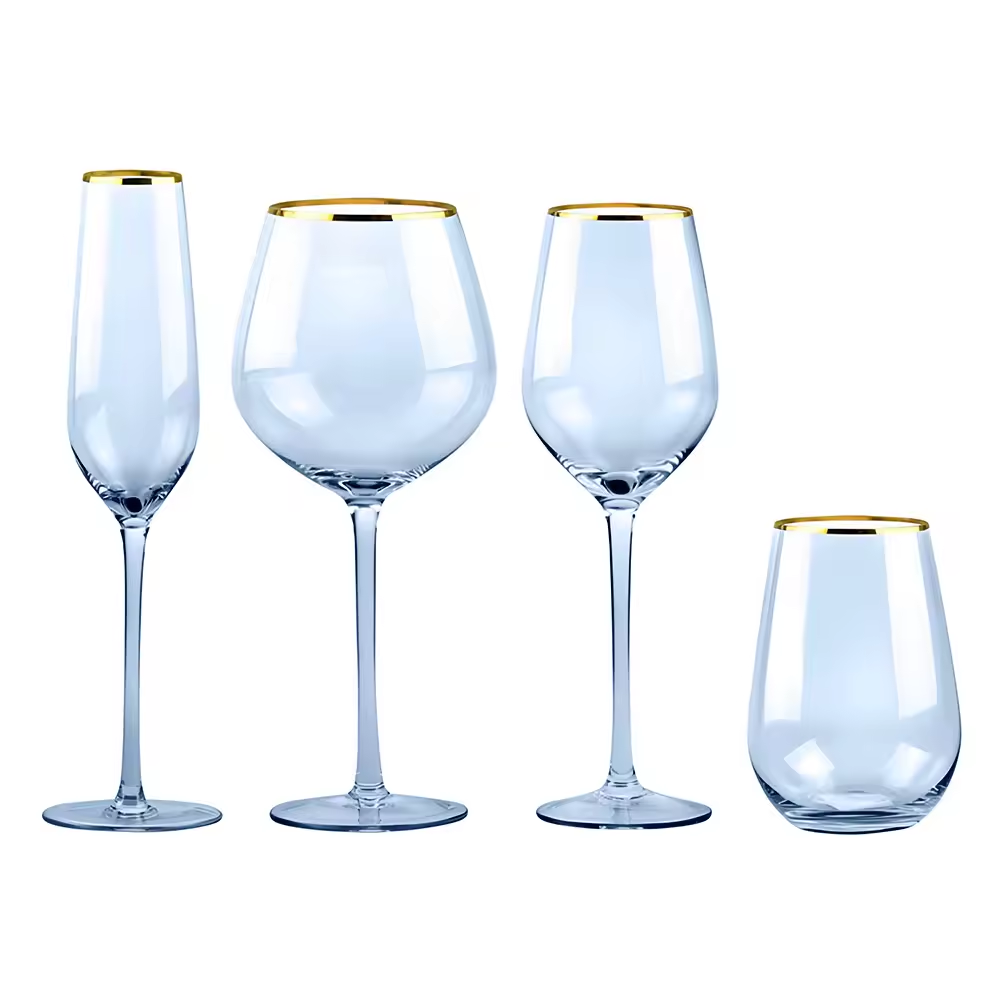 wholesale wide stemless coral white wedding favors rose wine glass unique wine water glass with bulk cheap price for restaurant