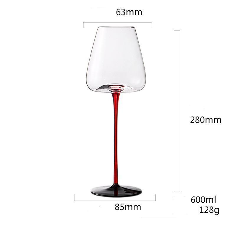 Hot Selling Food Grade European Crystal Glass New Design Red Wine Glass Set Lead-free Champagne Glasses