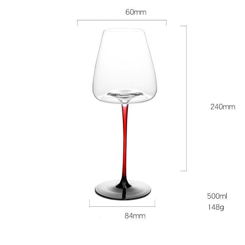 Hot Selling Food Grade European Crystal Glass New Design Red Wine Glass Set Lead-free Champagne Glasses