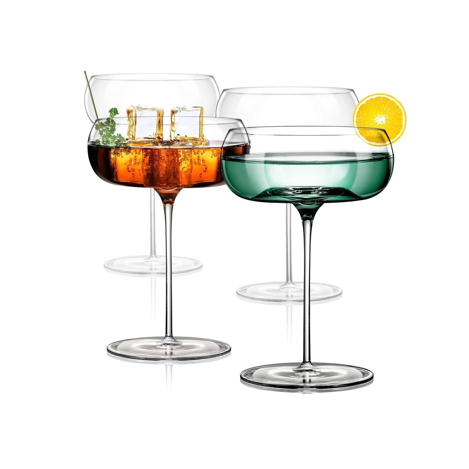 China Manufacturers Wholesale 8OZ Wedding Glass Martini Cocktail Glass Champagne Juicy Glass For Bar & Restaurant