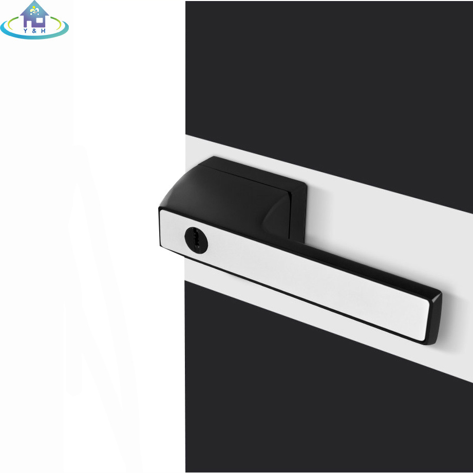 Minimalist magnetic suction silent door lock indoor wooden door handle household cost-effective handle