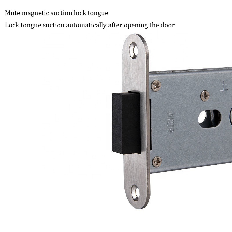 Minimalist magnetic suction silent door lock indoor wooden door handle household cost-effective handle