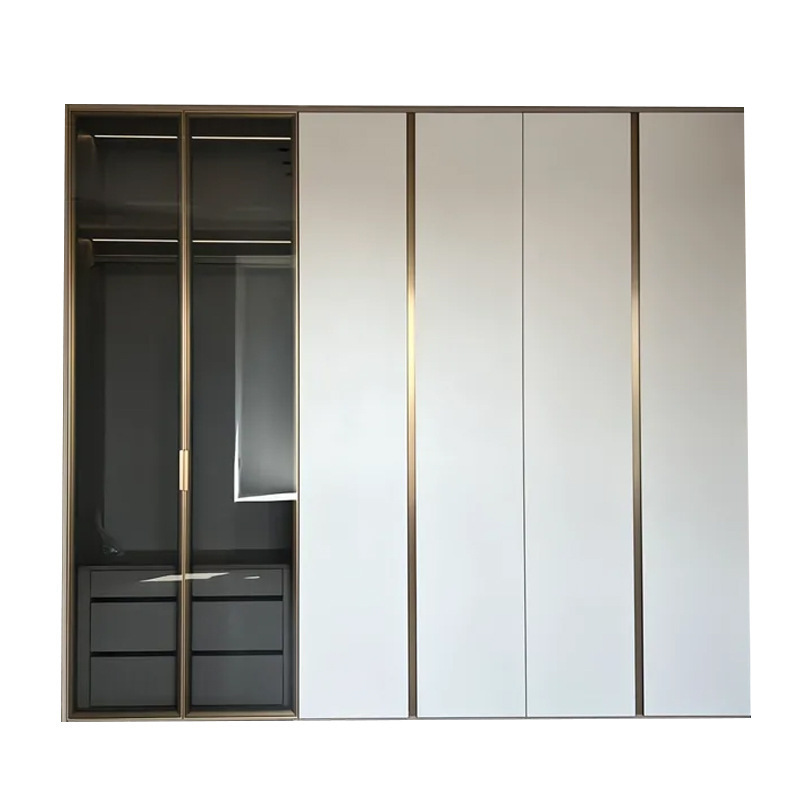 Interior Australian popular home bedroom solid wood furniture wardrobe cabinet closet