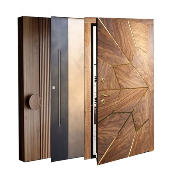 Guangdong YZH modern appearance wooden door design luxury 2023 house doors modern oversize 3m exterior door