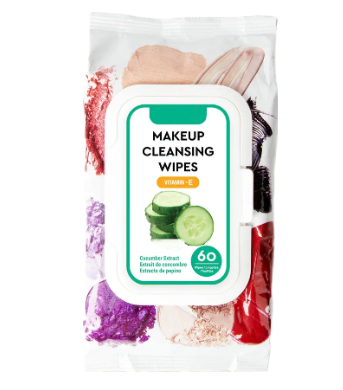 Cosmetic Facial Wipes Aloe Vera&Cucumber Enriched Organic Makeup Remover Wipes