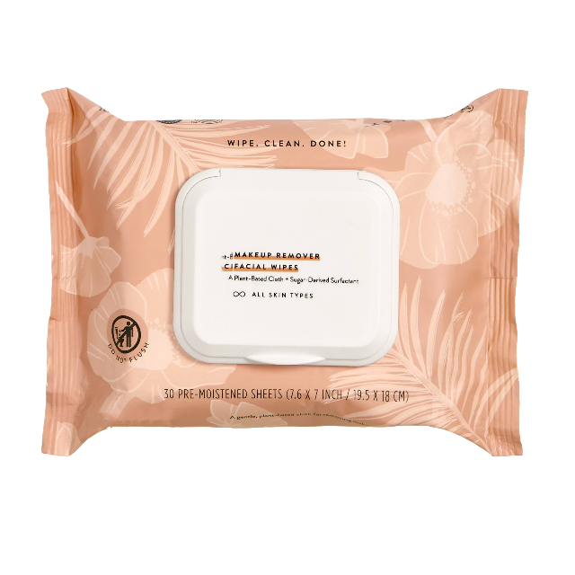 Wholesale Custom Logo Natural Non-Woven Makeup Remover Wipes with Grape Seed & Olive Oil