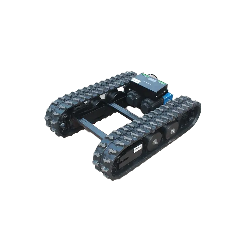 Hot Selling Tracked chassis Robot Rubber Crawler loading weight 50kgs -800KG Rubber Tracked Chassis Undercarriage