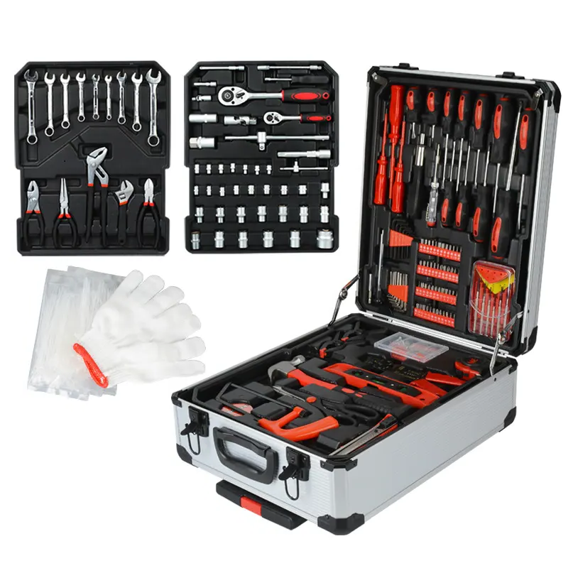 Professional Supplier Craftsman Steel Storage Hand Tool Set Box Suitcase Tool Sets With Box