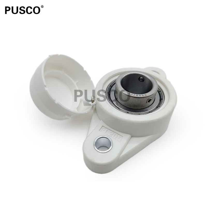 PUSCO Flange Pillow Block Bearing FL205 Bearing Housing fl205 For Waterproof Plastic Flange White Pillow Block Bearing FL205