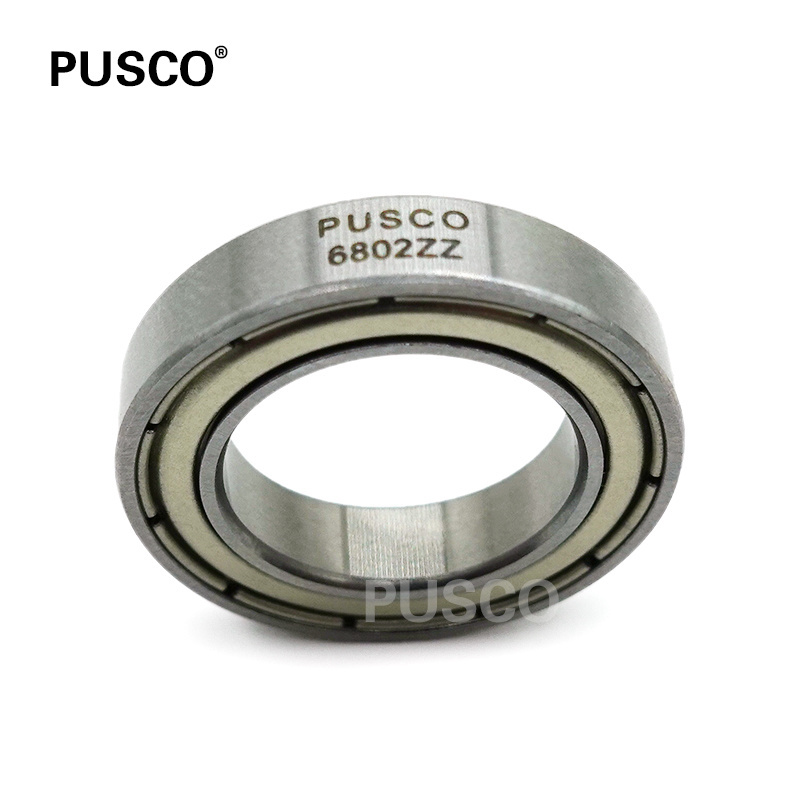 PUSCO 6802 deep groove ball bearing 6802 2rs ZZ sealed bearing sizes 15x24x5mm 6803 6804 6805 6806 6807 6808 6809 6810 6811 6812