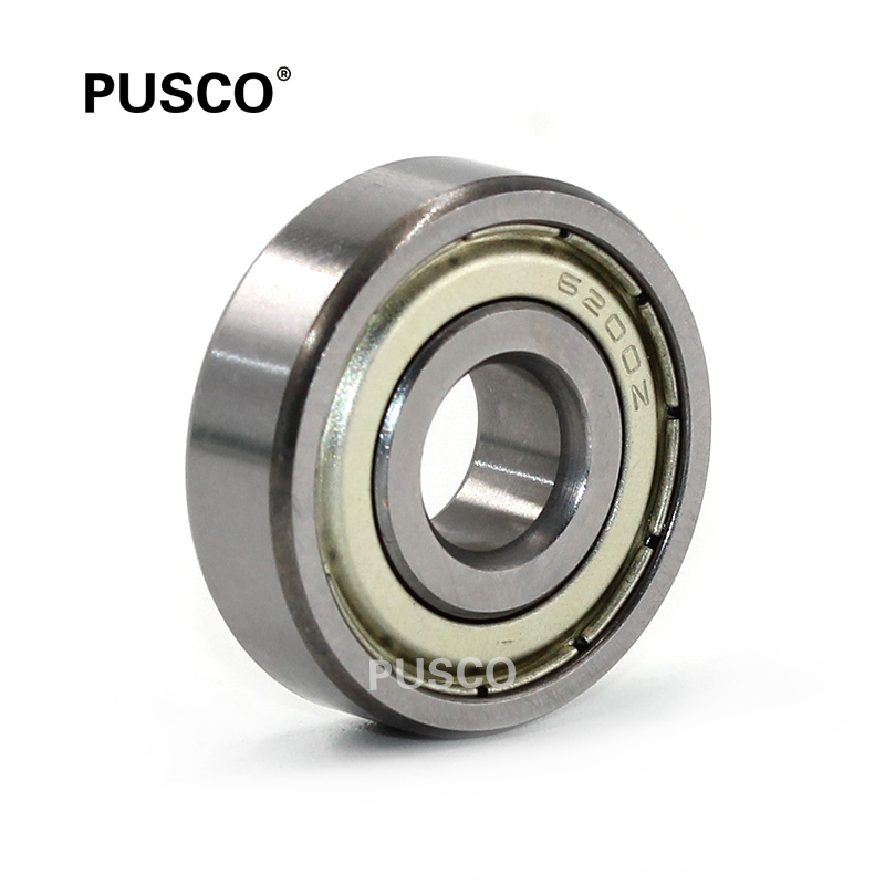 PUSCO Brand 6200 zz 2rs Single Row Deep Groove Ball Bearing for bicycle motorcycle 6201 6202 6203 6204 6205 6206  ball bearing