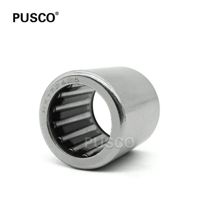 PUSCO Brand HK172425 HK series Drawn Cup Needle Roller Bearing Size 17x24x25mm High Quality bearing HK1212 HK2820 HK3520