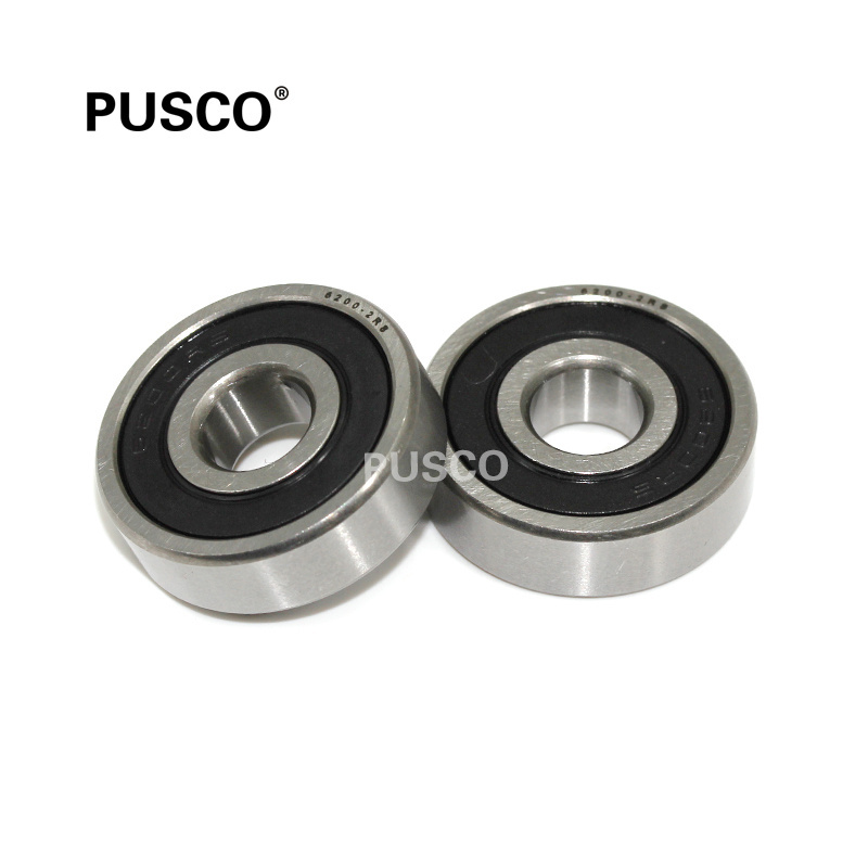 PUSCO Brand 6200 zz 2rs Single Row Deep Groove Ball Bearing for bicycle motorcycle 6201 6202 6203 6204 6205 6206  ball bearing