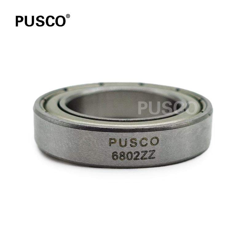 PUSCO 6802 deep groove ball bearing 6802 2rs ZZ sealed bearing sizes 15x24x5mm 6803 6804 6805 6806 6807 6808 6809 6810 6811 6812