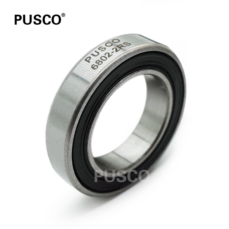 PUSCO 6802 deep groove ball bearing 6802 2rs ZZ sealed bearing sizes 15x24x5mm 6803 6804 6805 6806 6807 6808 6809 6810 6811 6812