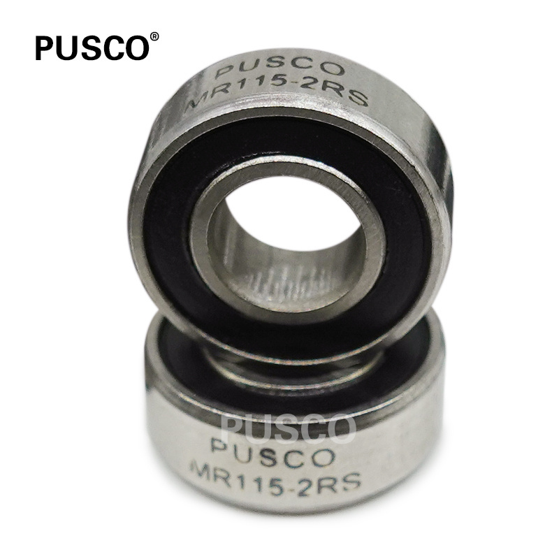 PUSCO Small Size Ball Bearing 5x11x4mm Miniature Toy Bearings MR115-2RS Deep Groove Ball Bearing MR115 2RS For Electric RC Cars