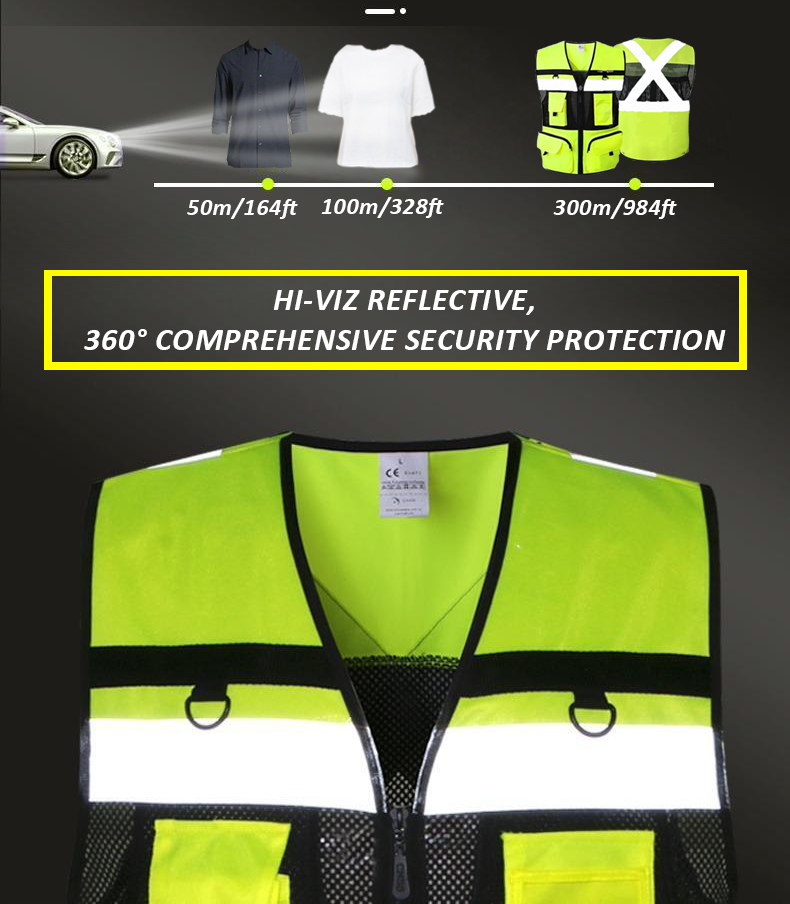 Safety Jackets Construction High Visibility Work Reflective Clothing Signal Safety Equipment Reflective Vests