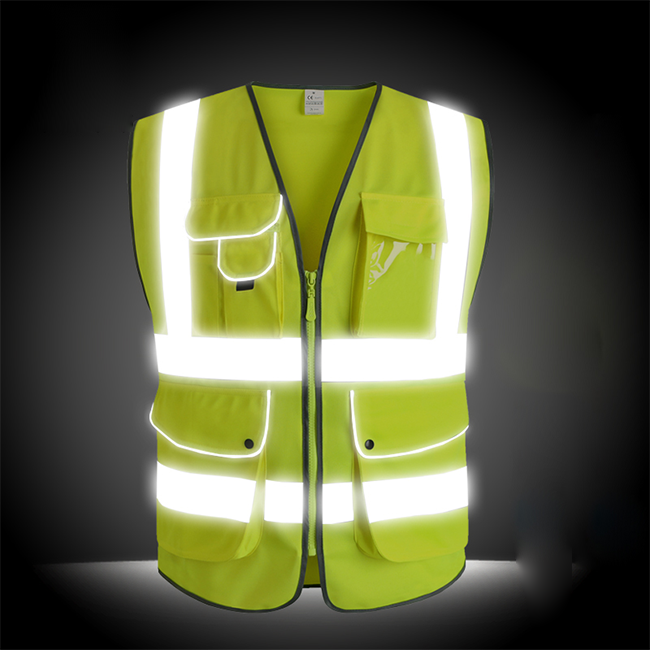 Multi Colors Multi Pockets Tactical High Visibility Reflective Utility Safety Work Vest Reflector